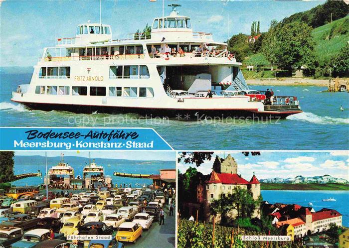 Faehre Ferry Bac Traghetto-- Motorschiff Austria oeBB Bodensee Meersburg Konstan