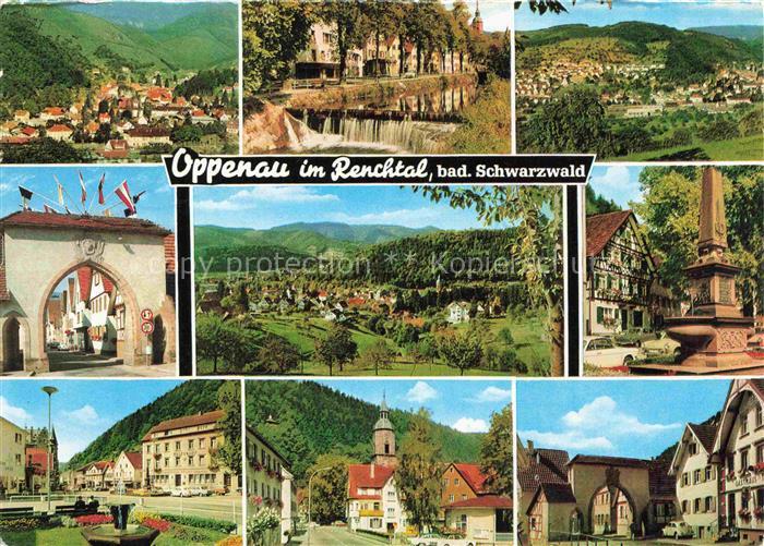 Oppenau Ortenaukreis BW Panorama Luftkurort Schwarzwald Motive Stadtzentrum Brun