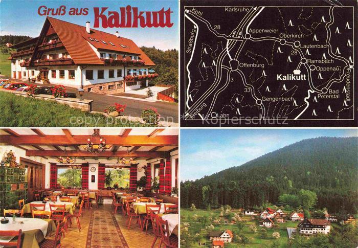 Ramsbach Oppenau Panorama Hoehengasthof Kalikutt Restaurant Landkarte