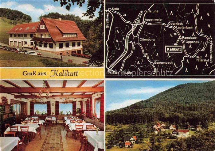 Ramsbach Oppenau Gasthaus Kalikutt Restaurant Panorama Landkarte