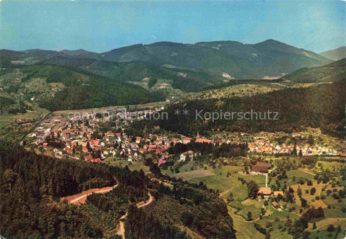 Oppenau Ortenaukreis BW Panorama Luftkurort im Schwarzwald