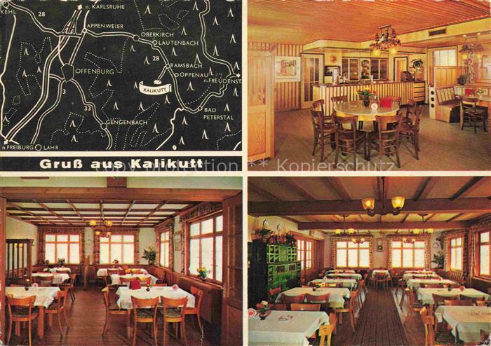 Ramsbach Oppenau Gasthaus Kalikutt Restaurant Landkarte