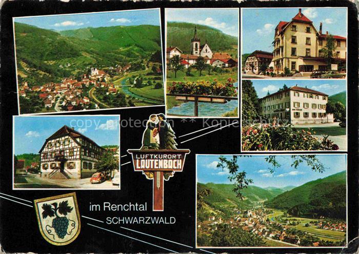 Lautenbach Renchtal Panorama Motive Stadtzentrum Hotel Restaurant Landschaft Sch
