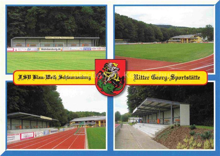 Schwarzenberg  Erzgebirge Sachsen Ritter Georg-Sportstaette FSV Blau-Weiss Schwa