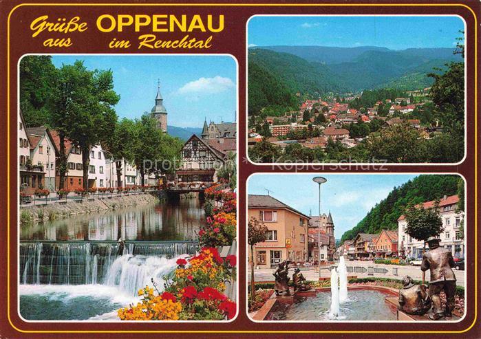 Oppenau Ortenaukreis BW Panorama Luftkurort Schwarzwald Wasserfall Brunnen