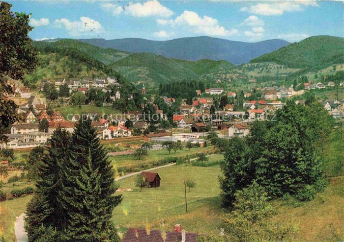 Oppenau Ortenaukreis BW Panorama Luftkurort im Schwarzwald