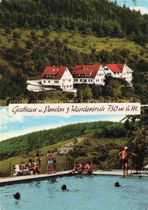 Sohlberg Ottenhoefen Schwarzwald Gasthaus Pension zur Wandersruh Swimming Pool