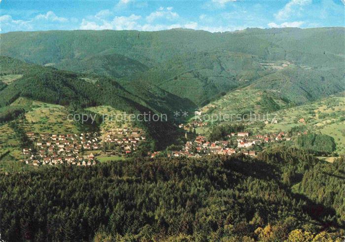 Oppenau Ortenaukreis BW Panorama Luftkurort im Schwarzwald