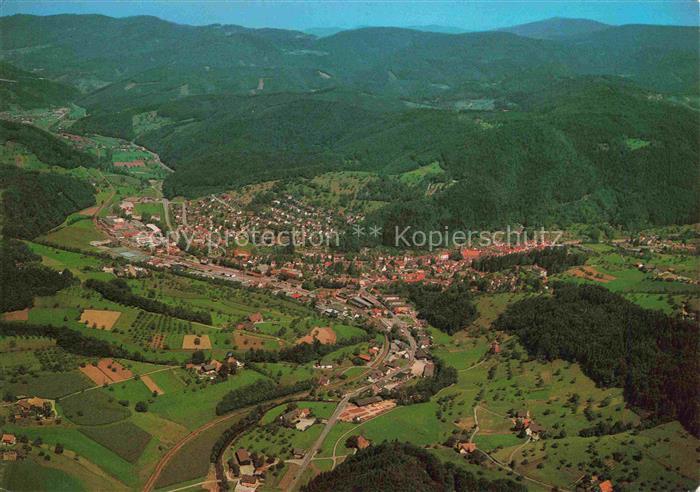 Oppenau Ortenaukreis BW Panorama Luftkurort im Renchtal Schwarzwald