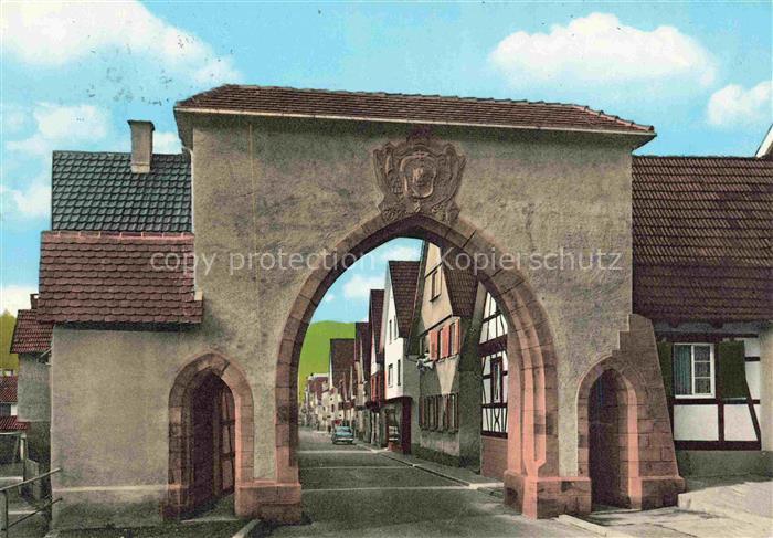 Oppenau Ortenaukreis BW Stadttor Luftkurort im Renchtal Schwarzwald