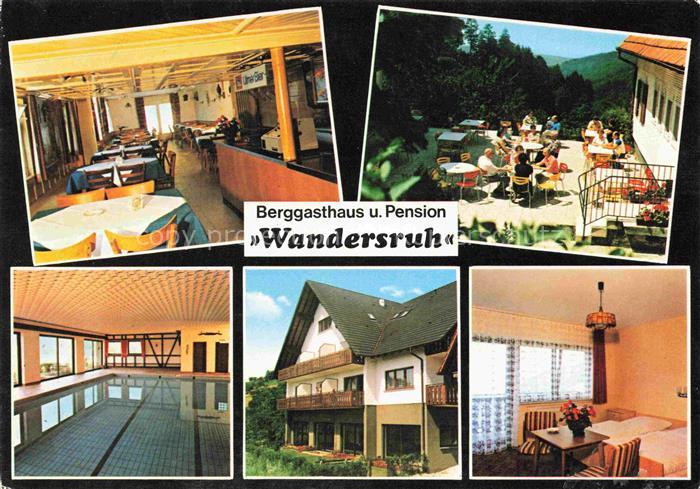 Sohlberg Ottenhoefen Schwarzwald Berggasthaus Pension Wandersruh Restaurant Terr