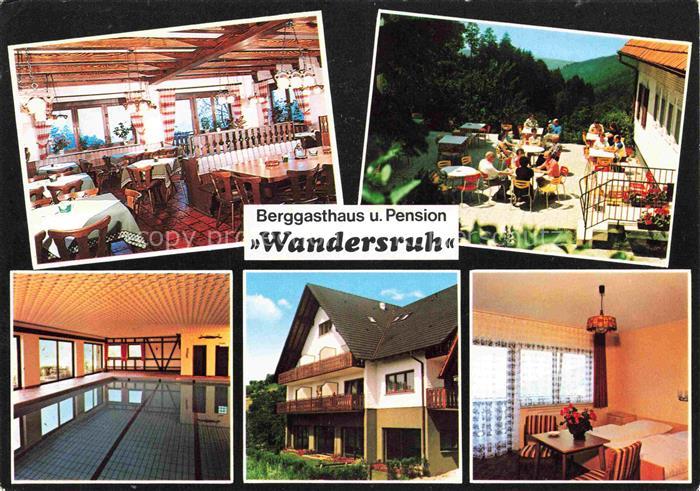 Sohlberg Ottenhoefen Schwarzwald Berggasthaus Pension Wandersruh Restaurant Terr
