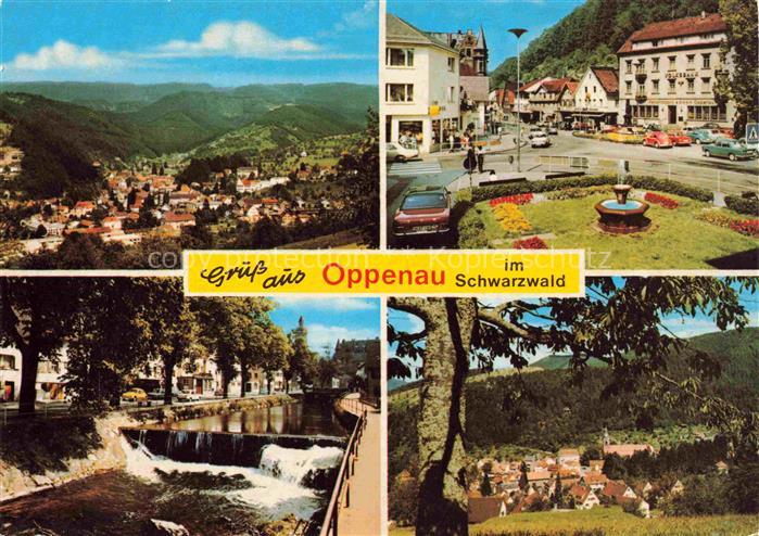 Oppenau Ortenaukreis BW Panorama Luftkurort im Schwarzwald Wasserfall am Lierbac