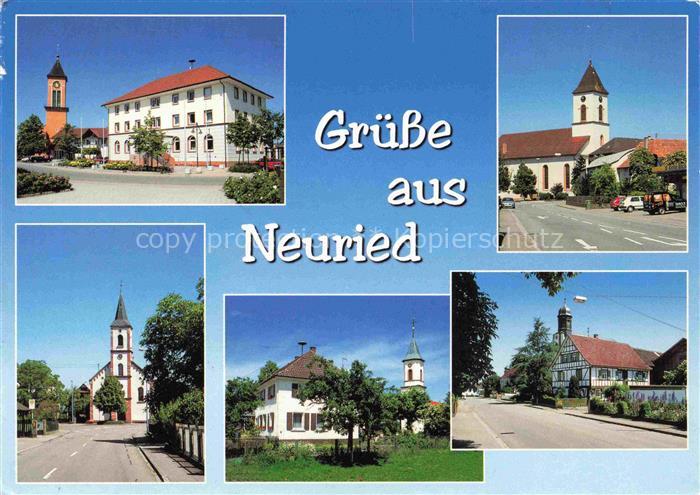 Neuried Ortenaukreis BW Teilansichten Kirchen