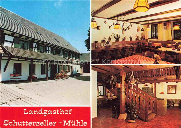 Schutterzell Landgasthof Schutterzeller Muehle Gastraum Treppenhaus