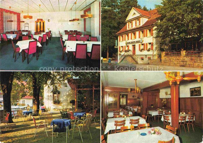 Oppenau Ortenaukreis BW Gasthof Restaurant Brauerei Bruder Restaurant Gartenterr