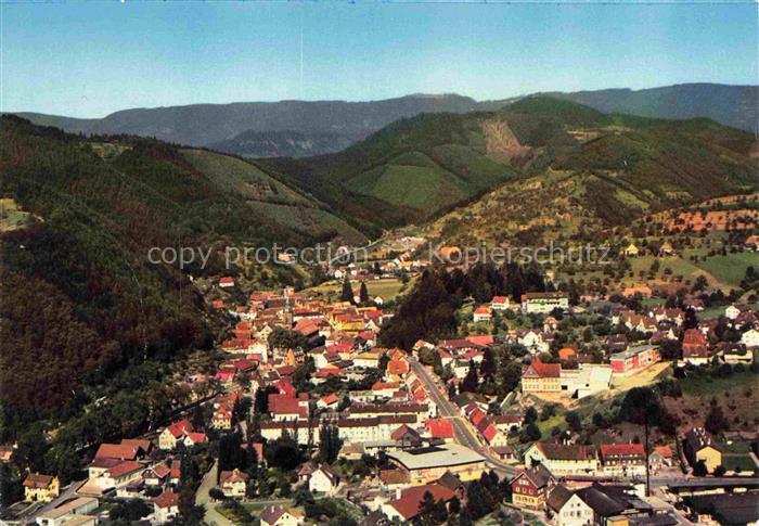 Oppenau Ortenaukreis BW Panorama Luftkurort im Renchtal Schwarzwald