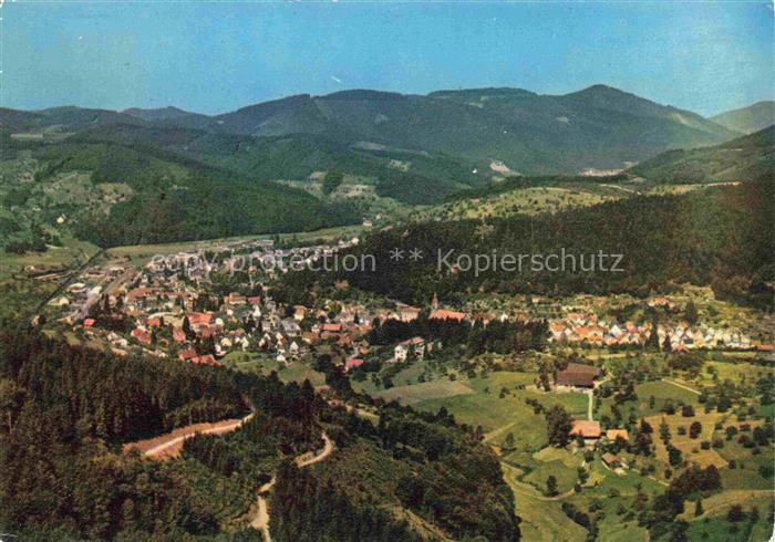 Oppenau Ortenaukreis BW Panorama Luftkurort im Renchtal Schwarzwald