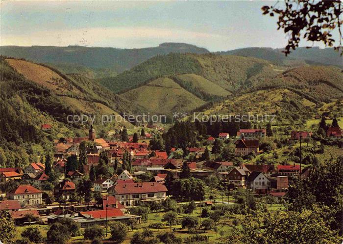 Oppenau Ortenaukreis BW Panorama Luftkurort im Renchtal Schwarzwald