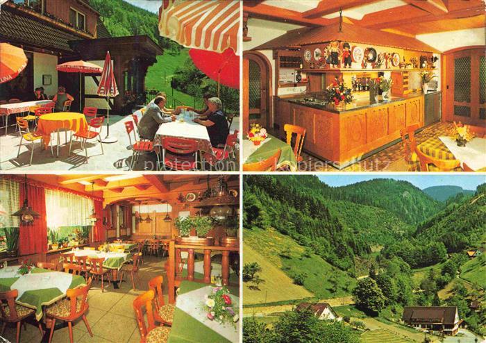 Lierbach Oppenau BW Gasthof Pension Maierhof Gastraum Terrasse Landschaftspanora