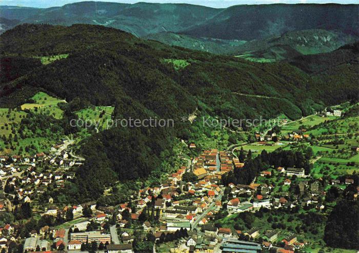 Oppenau Ortenaukreis BW Panorama Luftkurort im Renchtal Schwarzwald