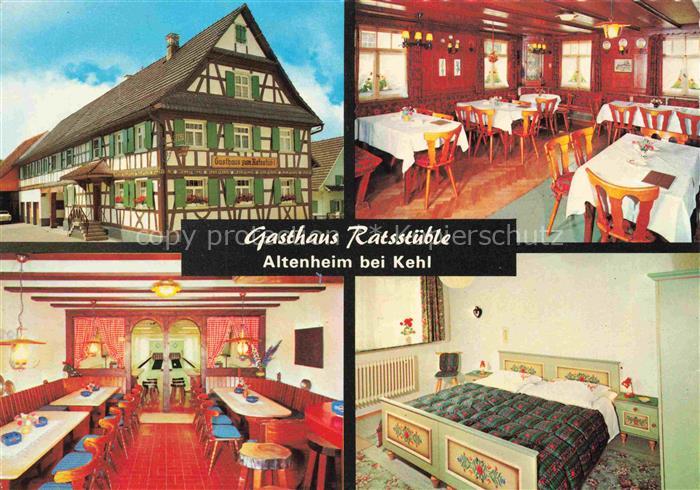 Altenheim Neuried Gasthaus Ratsstueble Restaurant Fremdenzimmer Fachwerkhaus