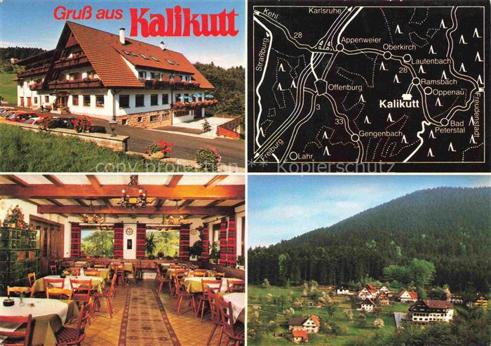 Ramsbach Oppenau Hoehengasthof Kalikutt Restaurant Panorama Landkarte