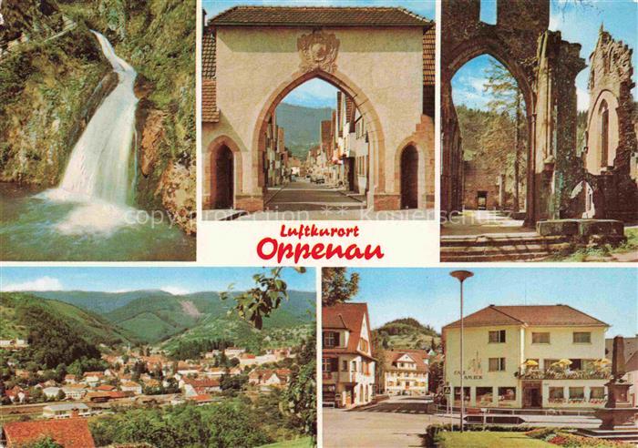Oppenau Ortenaukreis BW Panorama Luftkurort im Renchtal Wasserfall Stadttor Klos