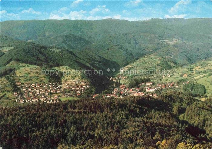 Oppenau Ortenaukreis BW Panorama Luftkurort im Renchtal Schwarzwald