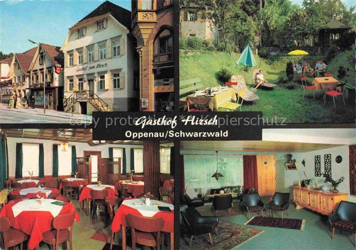 Oppenau Ortenaukreis BW Gasthof Hirsch Restaurant Garten