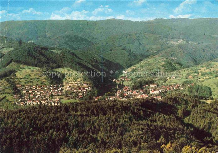 Oppenau Ortenaukreis BW Panorama Luftkurort im Renchtal Schwarzwald