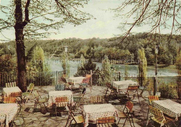 Grimma Sachsen Blick von der Gattersburg Restaurant Terrasse