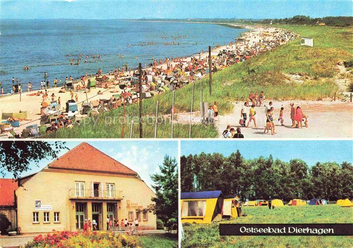 Dierhagen Ostseebad FDGB-Heim Ernst Moritz Arndt Zeltplatz Strand