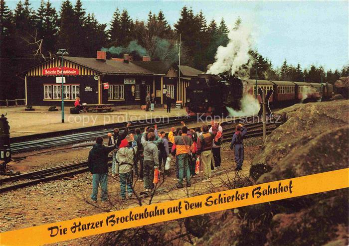 Schierke Harz Harzer Brockenbahn Bahnhof Dampflokomotive