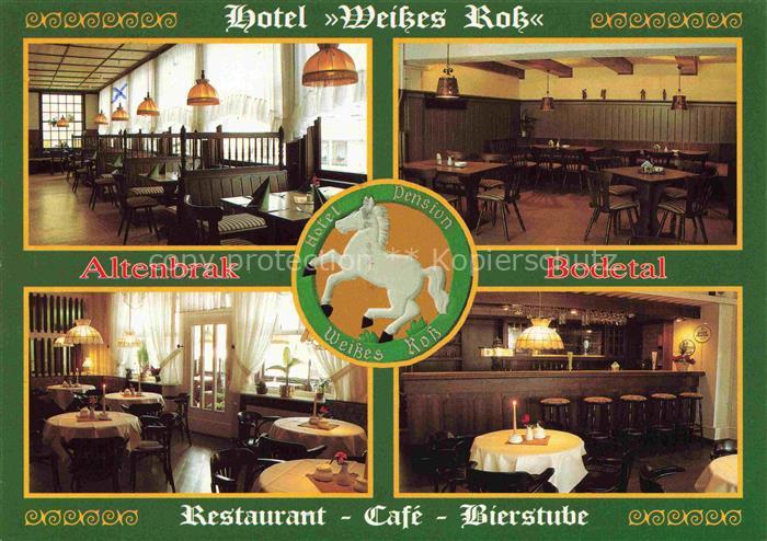 Altenbrak Harz Hotel Weisses Ross Restaurant Café Bierstube Theke