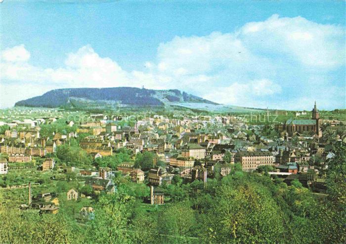 Annaberg -Buchholz Erzgebirge Panorama Blick zum Poehlberg