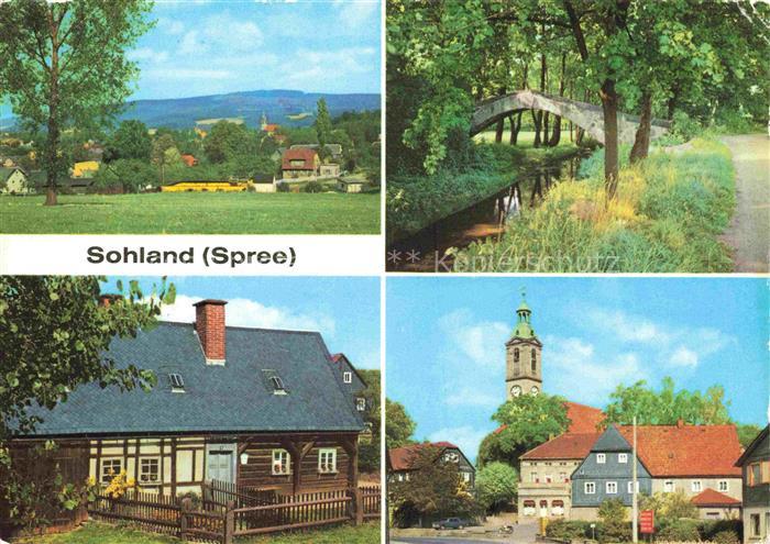 Sohland Spree Teilansicht Himmelsbruecke Heimatkundemuseum Markt Kirche
