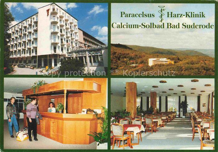 Bad Suderode Paracelsus Harz-Klinik Calcium-Solbad Rezeption Speisesaal Panorama