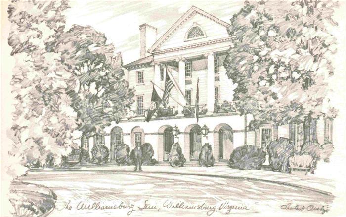 Williamsburg Virginia USA Williamsburg Inn Illustration
