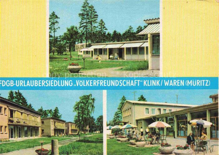 Waren Mueritz FDGB Urlaubersiedlung Voelkerfreundschaft Klink Bungalows Bettenha