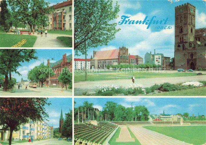 FRANKFURT ODER Parkpartien Schloss Kirche Stadion