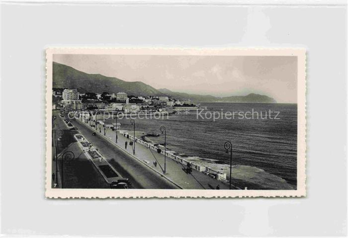 GENOVA Genua Liguria IT Uferstrasse Kuestenpanorama