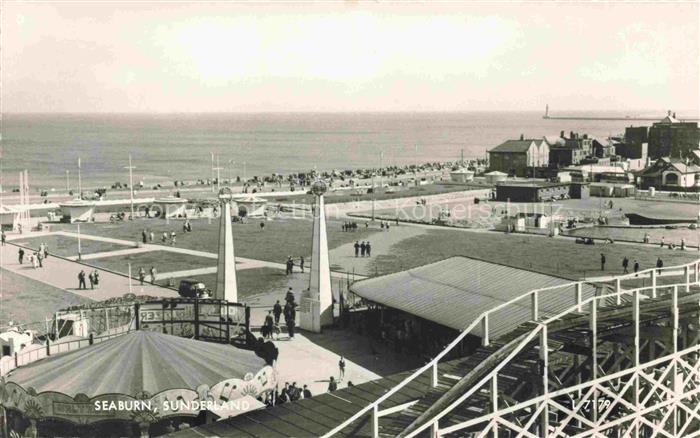 Seaburn Sunderland UK Panorama Blick zum Strand