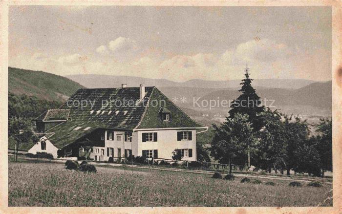 Kandern Baden BW Jugendherberge Platzhof Schwarzwald Kupfertiefdruck
