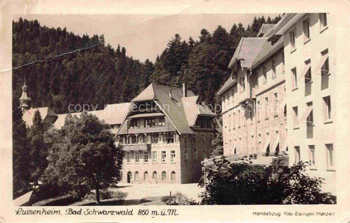 Marzell Malsburg-Marzell Kandern BW Luisenheim Schwarzwald Handabzug