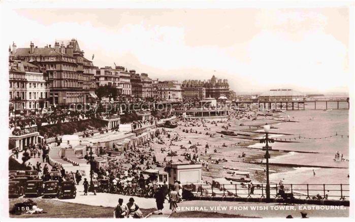 EASTBOURNE  Sussex UK General view from Wish Tower Beach