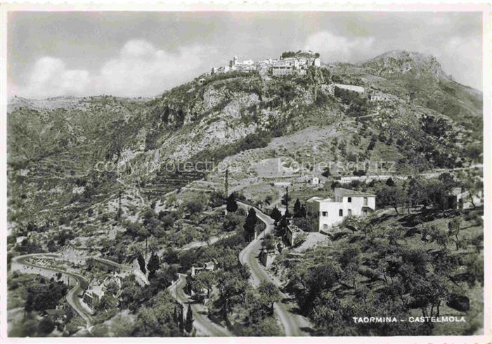Taormina Sicilia IT Panorama Castelmola