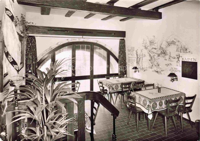 Kandern Baden BW Historisches Gasthaus zur Weserei Gastraum
