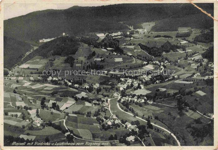 Marzell Malsburg-Marzell Kandern BW Panorama mit Friedrichsheim Luisenheim Schwa