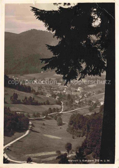 Marzell Malsburg-Marzell Kandern BW Panorama Blick ins Tal Schwarzwald